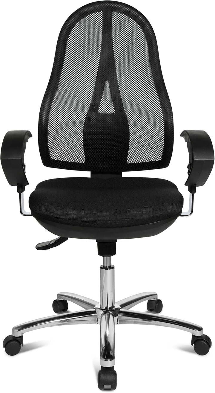 TOPSTAR Open Point SY Deluxe, ergonomischer Syncro-Bandscheiben-Drehstuhl, Bürostuhl, Schreibtischst