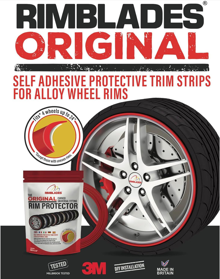 Rimblades FELGENSCHUTZ & STYLING schwarz NEUESTE AUSFÜHRUNG 2016 Alu Felgen Schutzring Felgenringe F