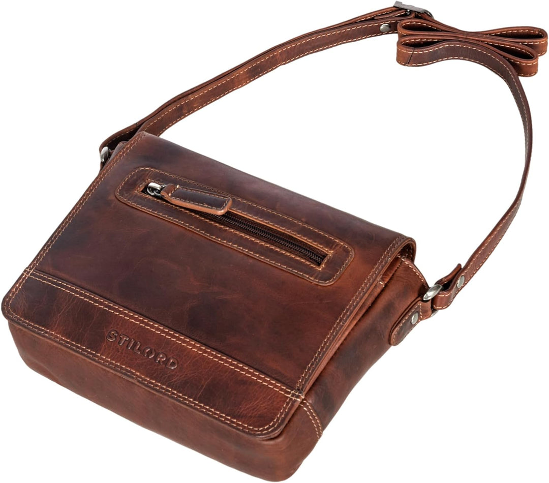 STILORD 'Edith' Lederhandtasche Damen Echtleder Klein Leder Handtasche Schultertasche Umhängetasche