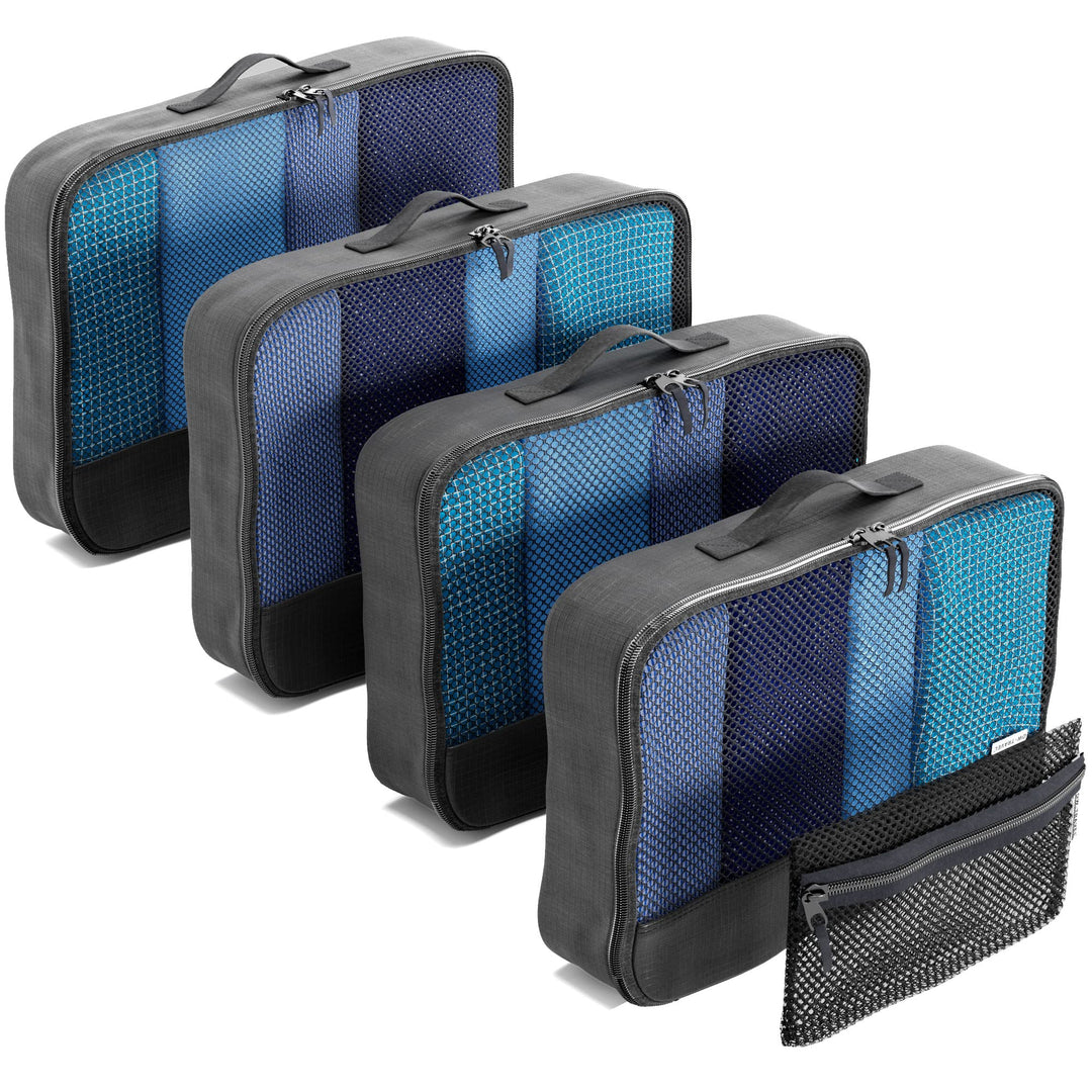 OW-Travel Koffer Organizer Set Schwarz Mittel, leicht zu organisieren, Kofferorganizer Packtaschen S