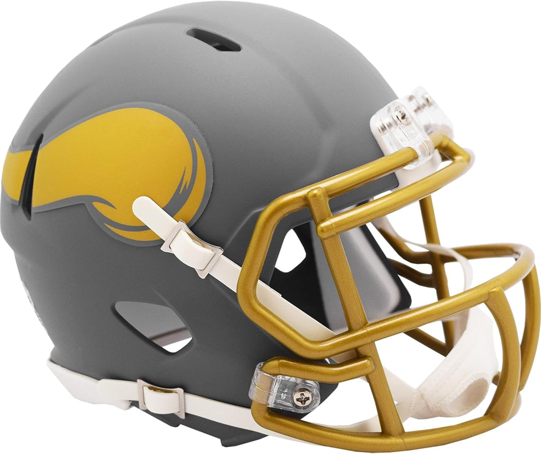 NFL Mini Speed Helm Minnesota Vikings Slate Collection Edition Footballhelm