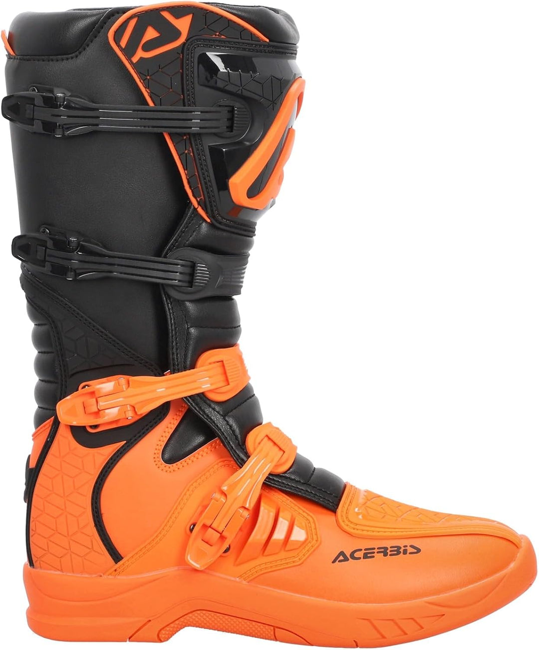 Acerbis Mens Stivale X-Team Blu/Bianco T.46 Motorcycle Boot 43 EU Orange Schwarz, 43 EU Orange Schwa