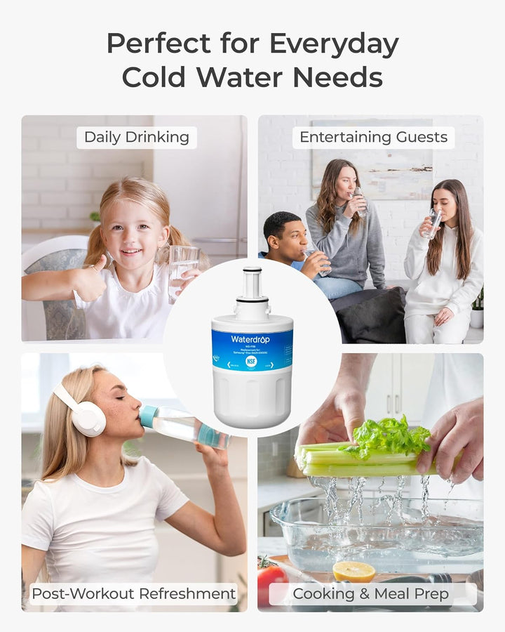 Waterdrop DA29-00003G Kühschrank Wasserfilter, Ersatz für Samsung AquaPure Plus DA29-00003G, DA29-00