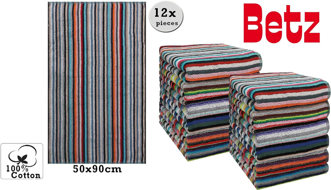 Betz 12er Set Küchentücher Geschirrtuch Handtuch 100% Baumwolle HELGOLAND Grösse 50 x 90 cm Grubentu