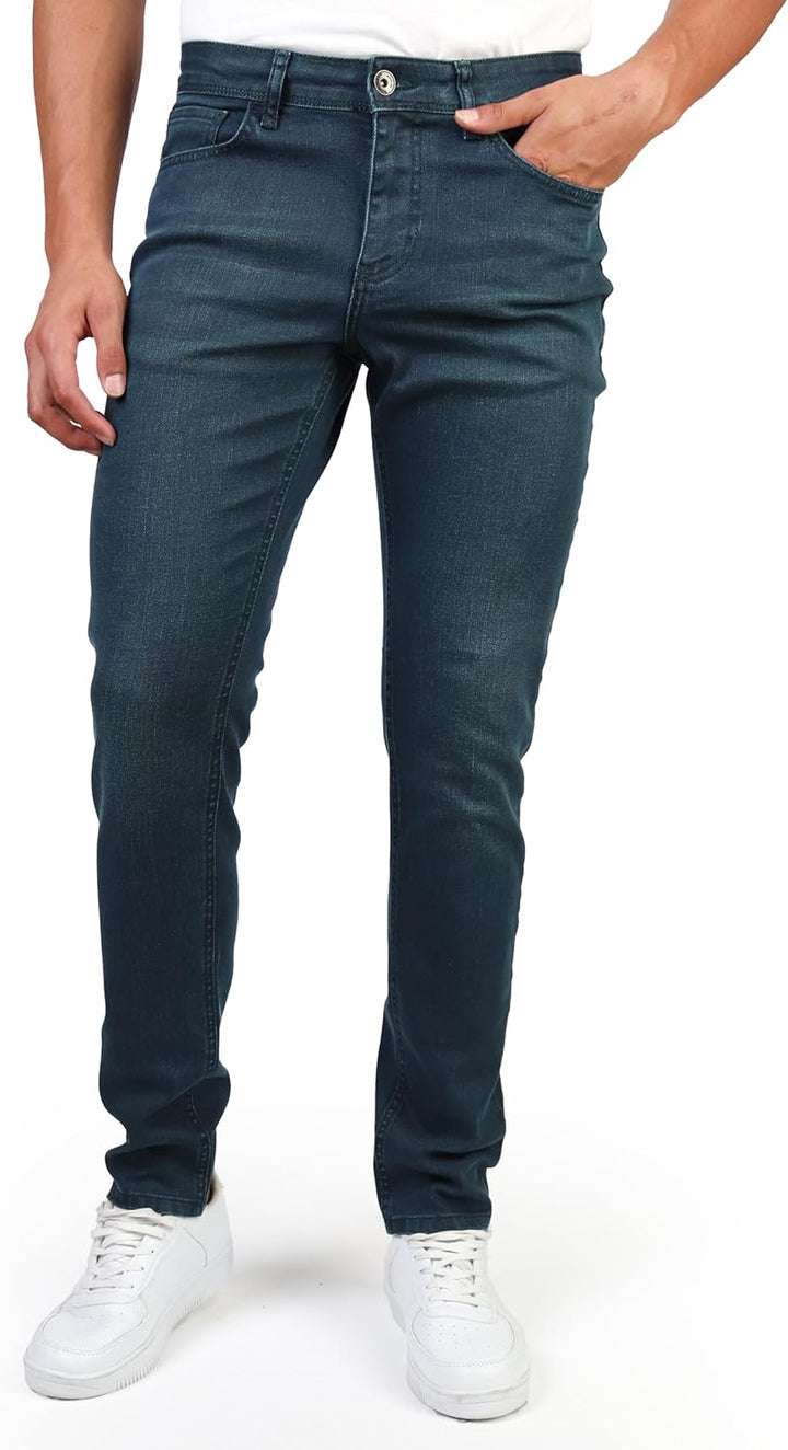 HALAT'S Herren Jeans Slim Fit - Baumwolle Jeanshose Stretch für Herren mit Schlanke Elastizität 38W