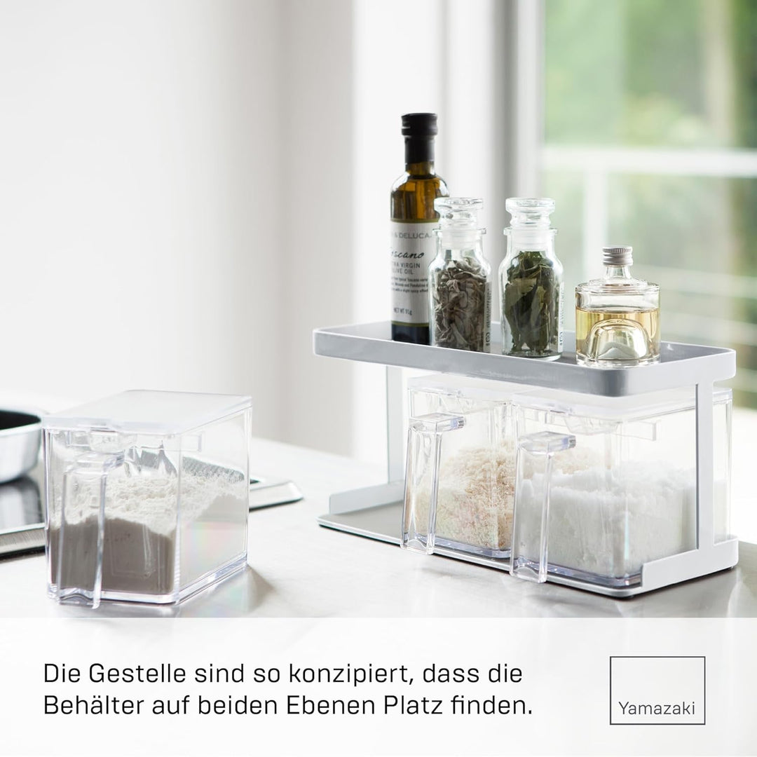 Seasoning box X3 & Rack - Tower - white