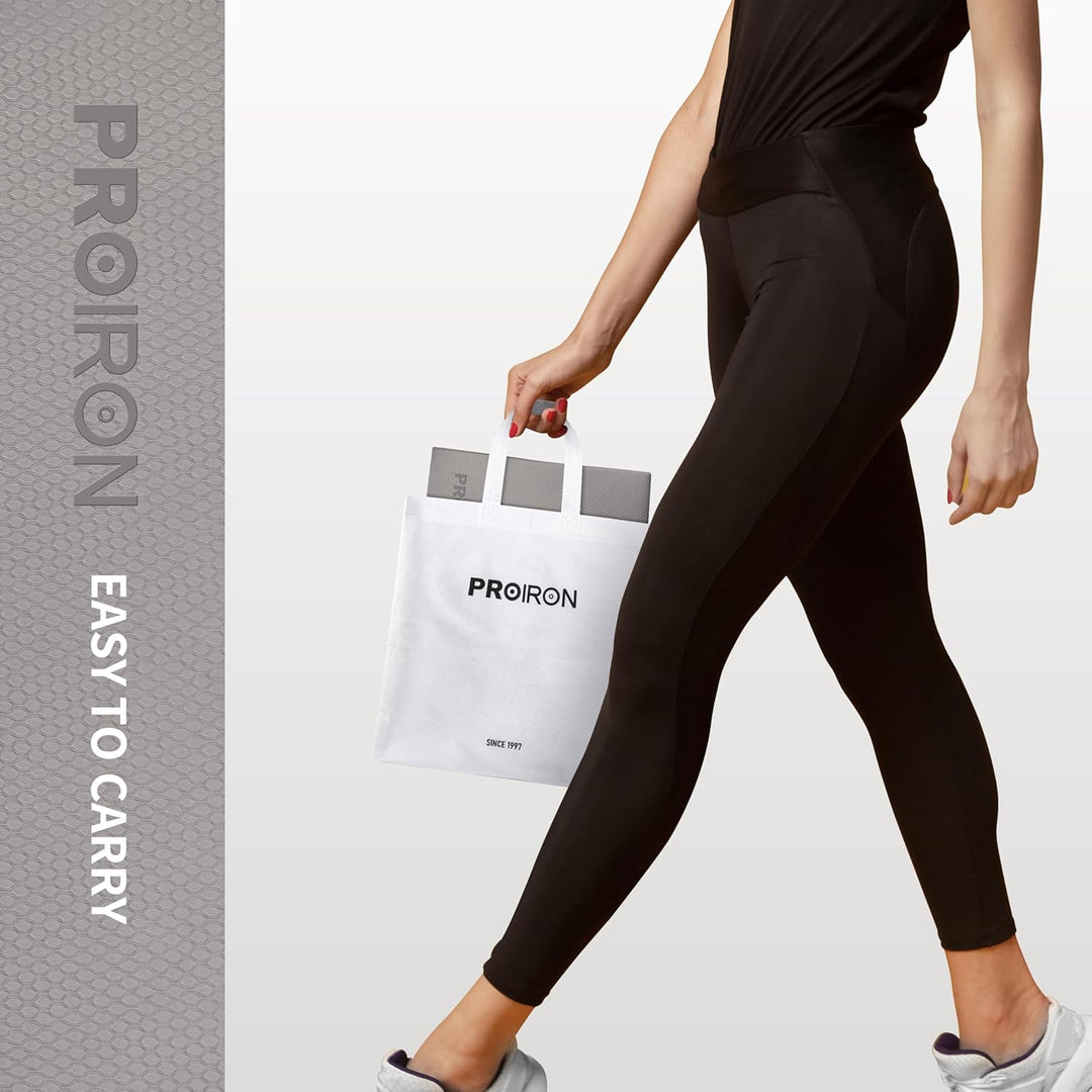 PROIRON Yogamatte Faltbar TPE, Reise Yogamatte rutschfest &amp; leicht 183cm x 61cm x 6mm, Gymnastikmatt
