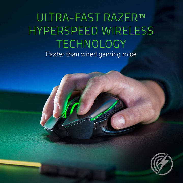 Razer Basilisk Ultimate - Kabellose Gaming-Maus mit 11 programmierbaren Tasten (Optischer 20k Focus+