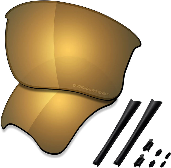 Saucer Premium-Ersatzgläser und Gummi-Kits für Oakley Flak Jacket XLJ OO9009 Sonnenbrillen High Defe