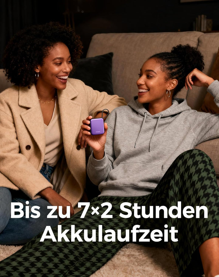 OCOOPA Handwärmer Elektrisch 2er Set, Wiederverwendbar 4000mAh USB Taschenwärmer, 3 Wärmestufen, Max