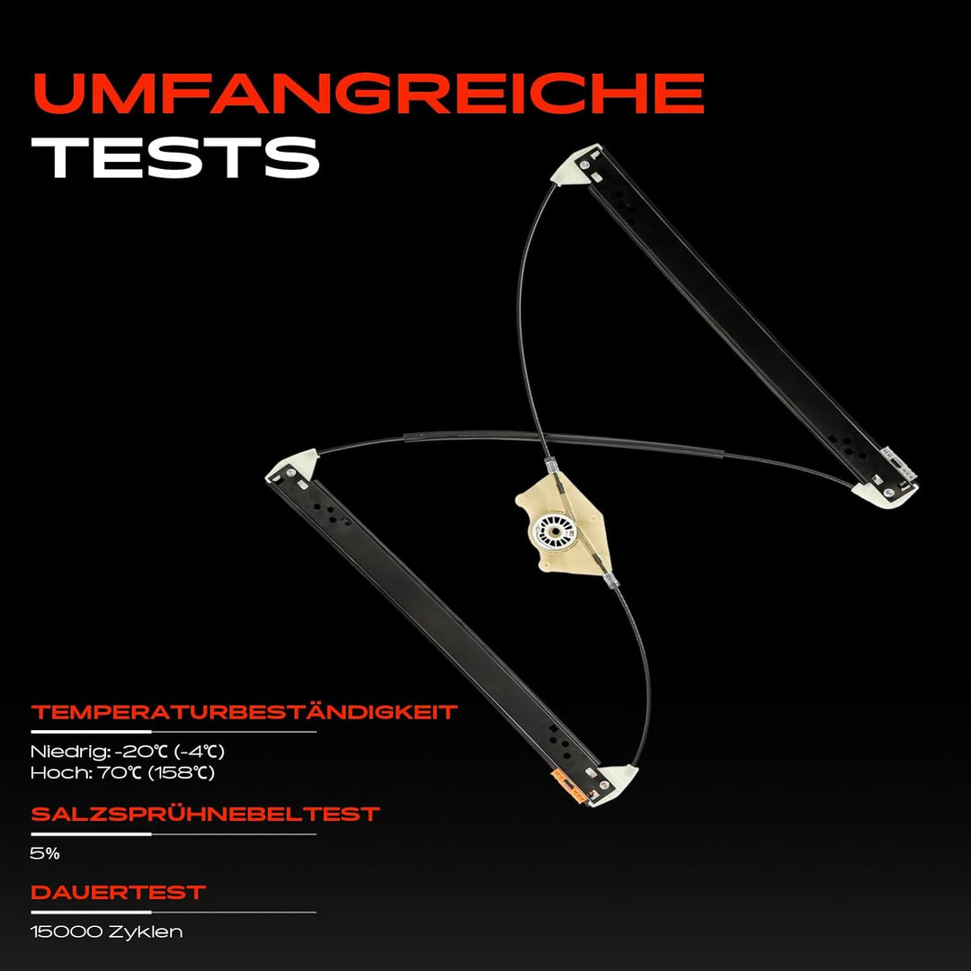 Frankberg Fensterheber Vorne Links Kompatibel mit C-a-y-e-n-n-e 955 T-o-u-a-r-e-g 7LA, 7L6, 7L7 SUV