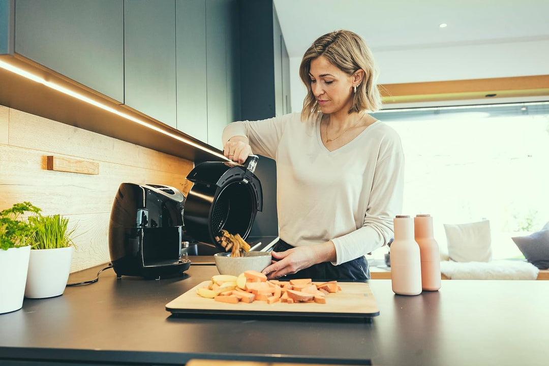 SEVERIN Heissluftfritteuse mit 6 Automatikprogrammen, Airfryer zum Frittieren ohne Fett, innovative