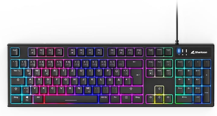 Sharkoon Skiller SGB15 Combo, RGB Gaming Keyboard & Gaming Maus