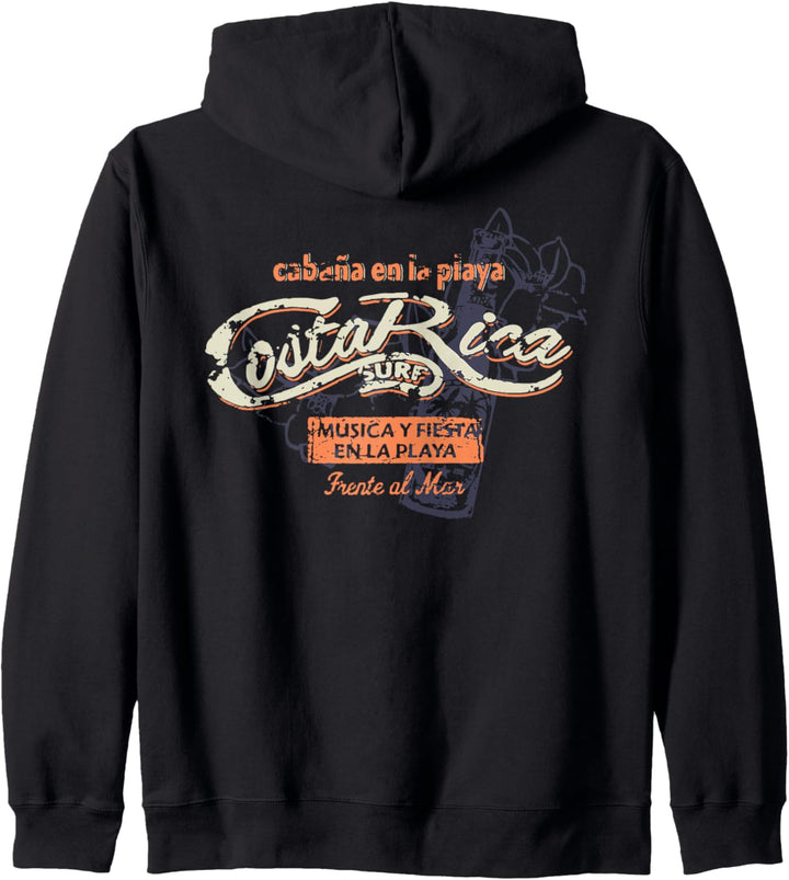 Costa Rica Pura Vida Lifestyle Tropical Reise Souvenir Retro Kapuzenjacke