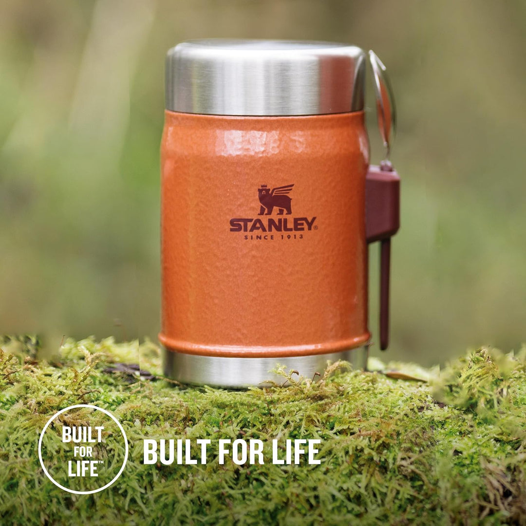 STANLEY 1913 Classic Legendary Thermobehälter Für Essen Mit Göffel 400 ml - Hält 7 Stunden Heiss Ode