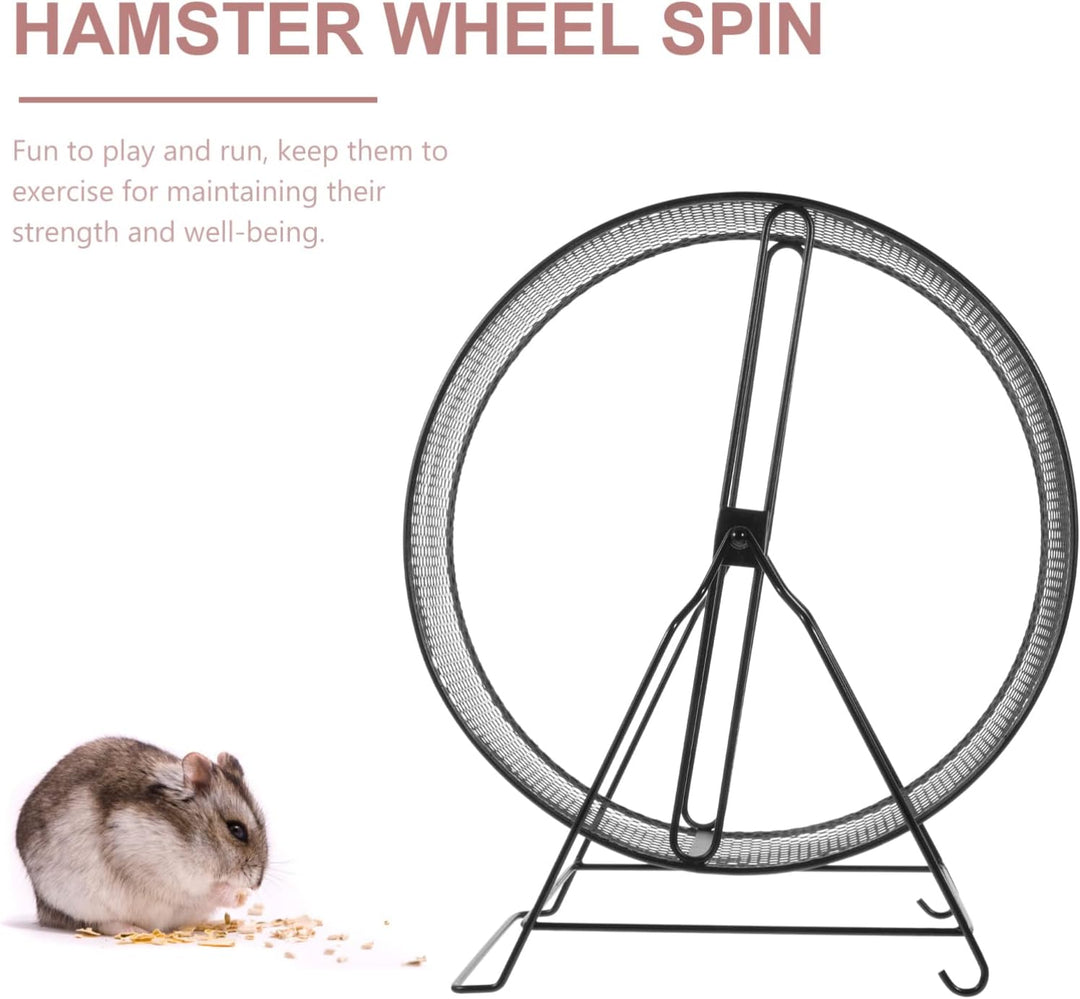 Mikikit Laufrad Für Hamster Leises Hamsterrad Rennmausrad Drahtgeflecht Laufrad Mit Eisenhalterung S