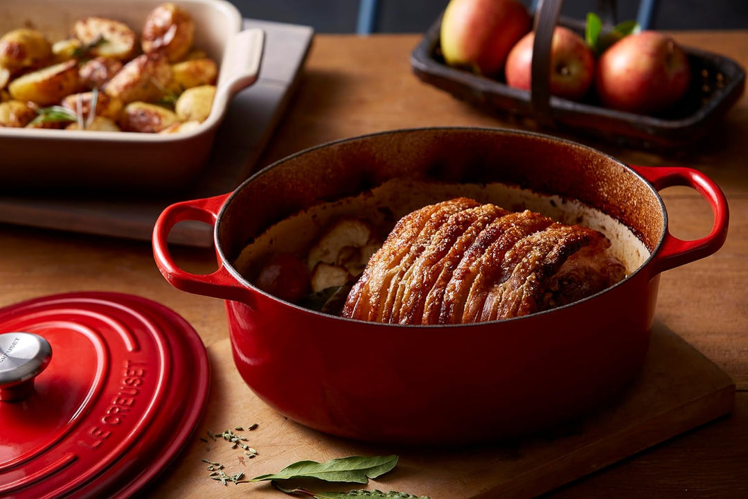 Le Creuset Signature Gusseisen-Bräter mit Deckel, Ø 29 cm, Oval, Für alle Herdarten und Induktion ge