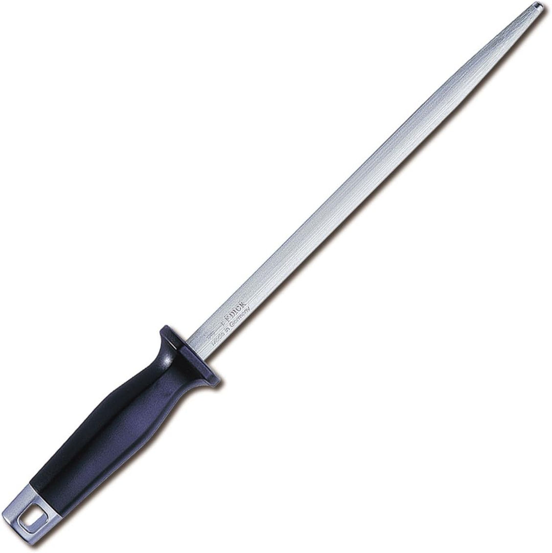 F. DICK Kochwetzstahl 25 cm (Griff ergonomisch, Wetzstahl, Oberflächenhärte über 65° HRC, Schleifwer