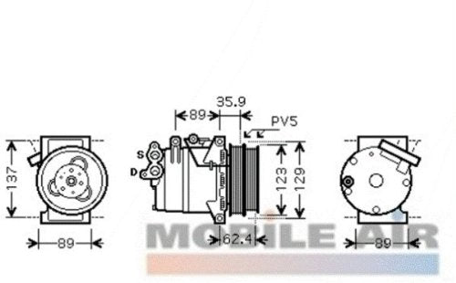 VAN WEZEL 1800K433 Kompressor, Klimaanlage
