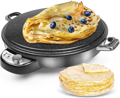Crepes Maker Scheffler 50 cm Crepe Maker Machine, 2300W 230V Pancake Maker Crepe Maker, Antihaftbesc