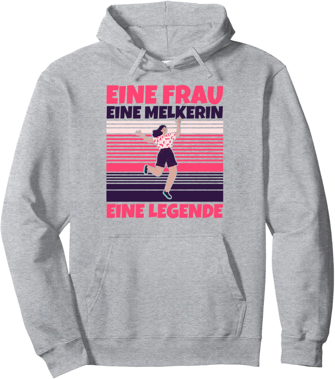 Melkerin lustig - Eine Frau, eine Melkerin, eine Legende Pullover Hoodie