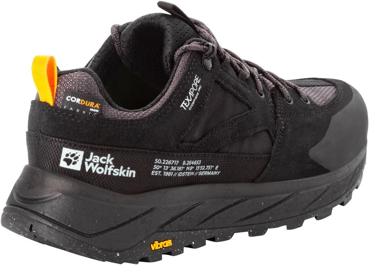 Jack Wolfskin Unisex Terraquest Texapore Low M Walking-Schuh 43 EU Schwarz, 43 EU Schwarz
