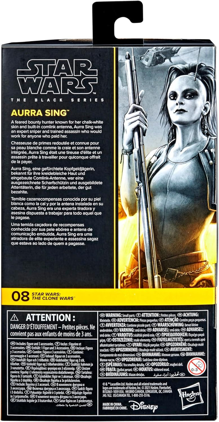 Star Wars F1870 Black Series Aurra Sing 15,2 cm gross The Clone Wars Sammel-Actionfigur, Spielzeug f