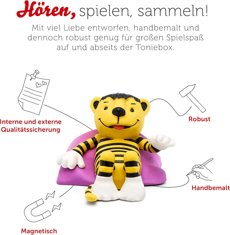 tonies Hörfigur für Toniebox, Janosch – Als Tiger und Bär beinahe das Beste verpassten, Hörspiel für