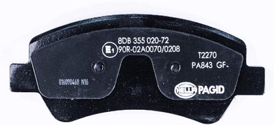 HELLA PAGID 8DB 355 020-721 Bremsbelagsatz - T2270 - Dicke/Stärke: 17.8mm - Bremssystem: TRW - für V