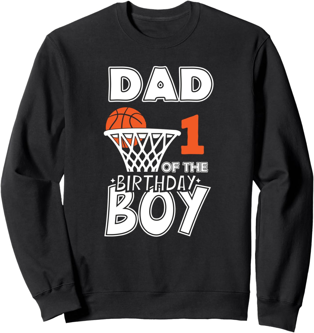 Papa des 1. Basketball -Basketballs von 1 Jahren 1 Jahre alt Sweatshirt