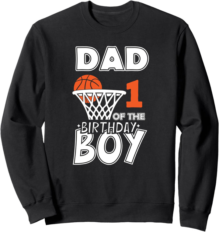 Papa des 1. Basketball -Basketballs von 1 Jahren 1 Jahre alt Sweatshirt