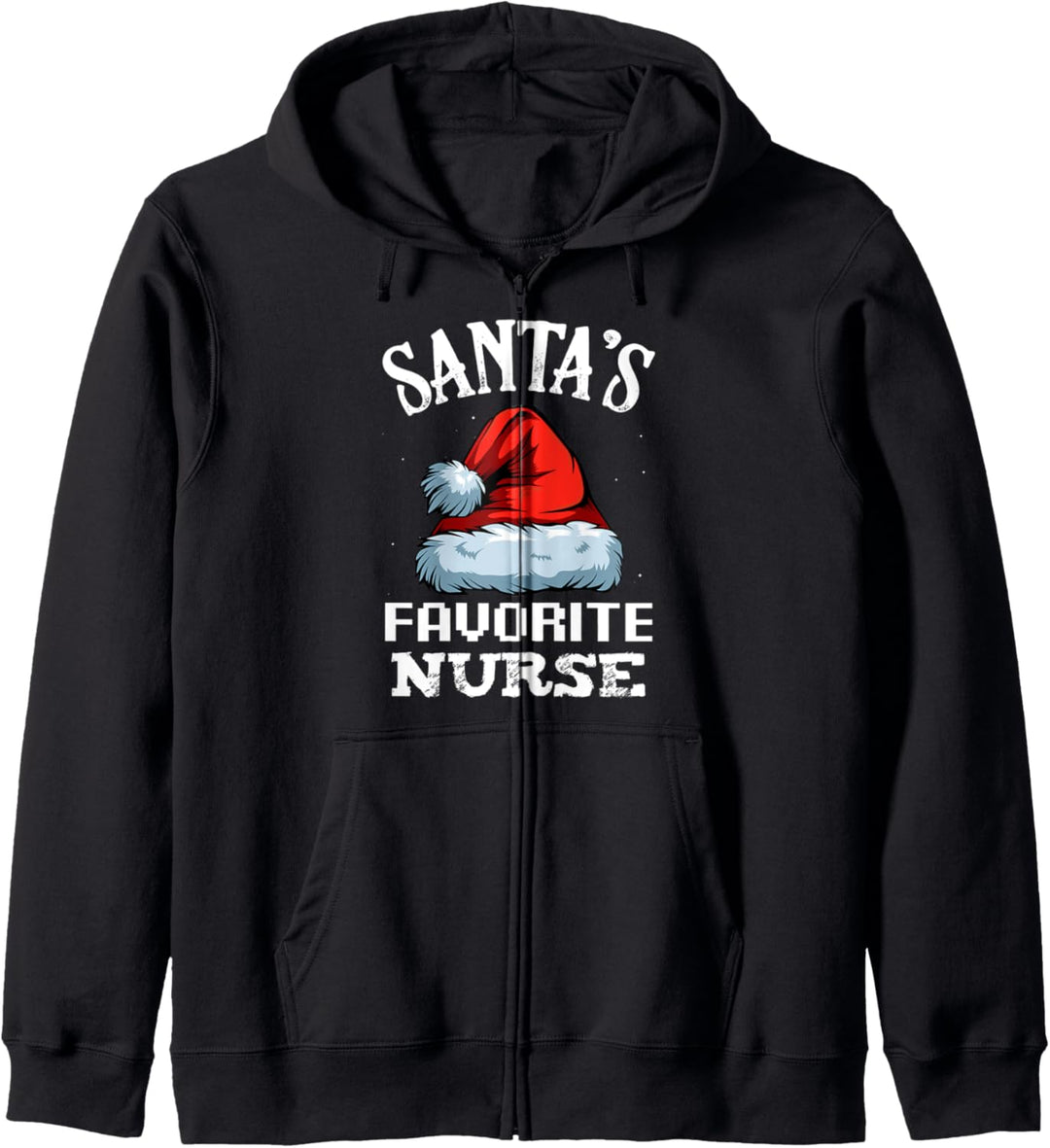 Santa's Favorite Nurse Krankenschwester Weihnachts Geschenk Kapuzenjacke