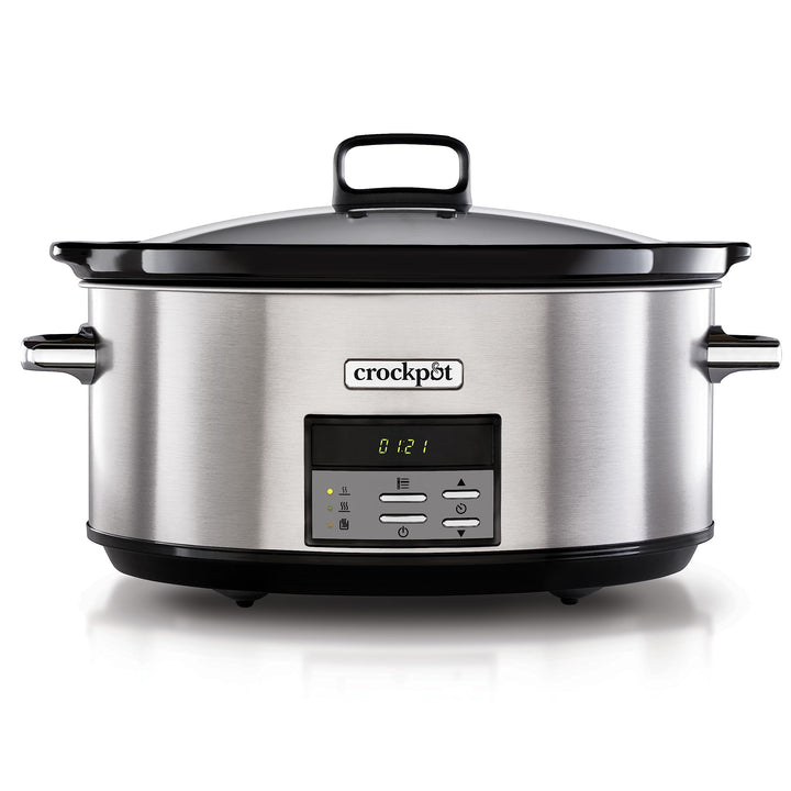 Crock-Pot Digital-Schongarer Slow Cooker | einstellbare Garzeit | 7,5 Liter (10+ Personen) | rostfre