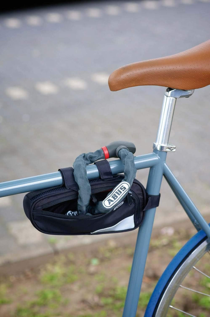 ABUS Fahrradtasche Oryde ST 2250 - Rahmentasche mit Klettband - wasserabweisendes Material - Schwarz