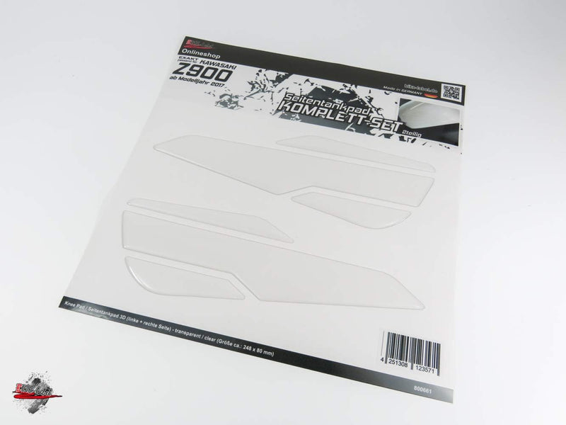 Tankpad Seitentank transparent Schutz kompatibel für Kawasaki Z900-800661