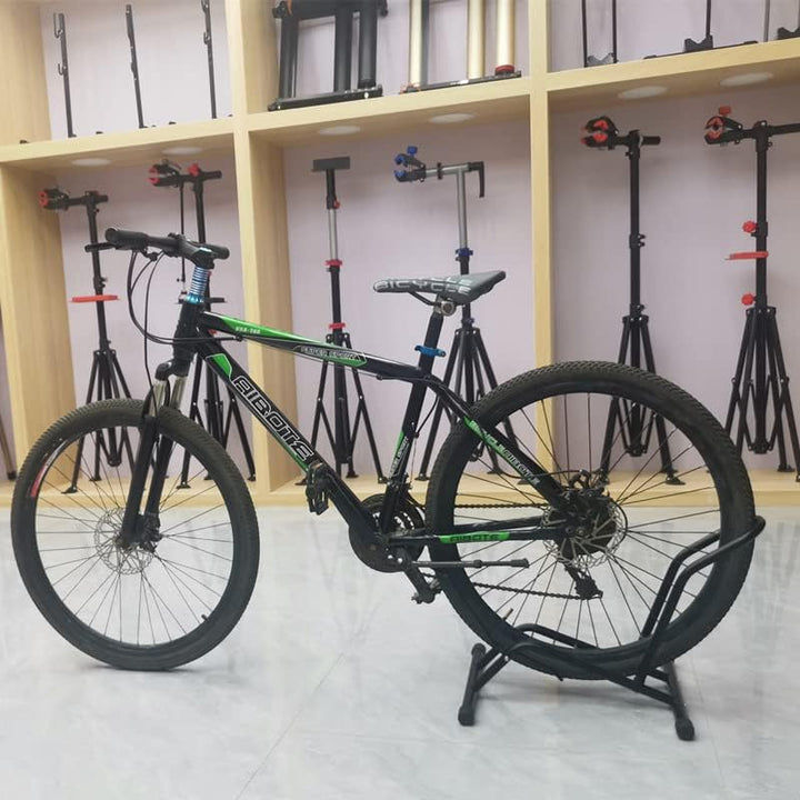 Herrselsam 2 Stücke Fahrradständer Boden, Freistehender Fahrradständer 16 bis 29 Zoll, Freistehender