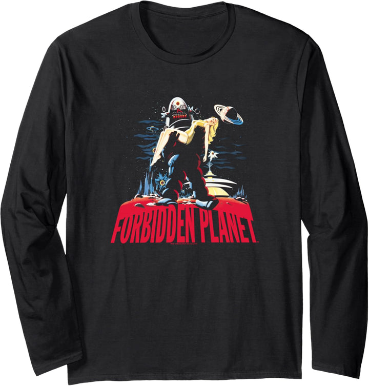 Forbidden Planet Robby and Woman Langarmshirt
