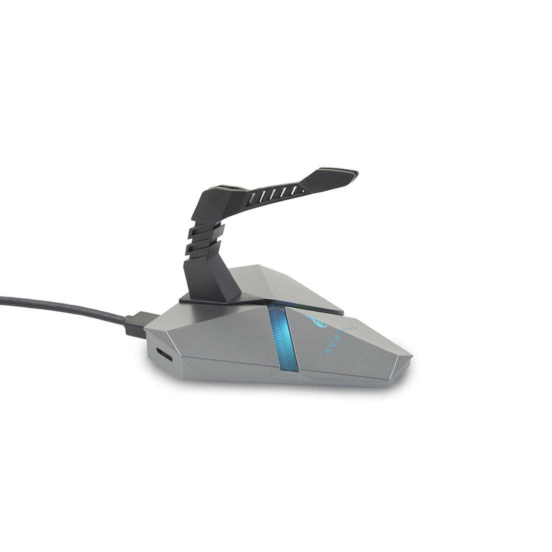 SureFire Axis Gaming Hub - Maus Bungee RGB mit 3x USB 3.2 Gen 1 Anschl├╝ssen, Mauskabelhalter, micro