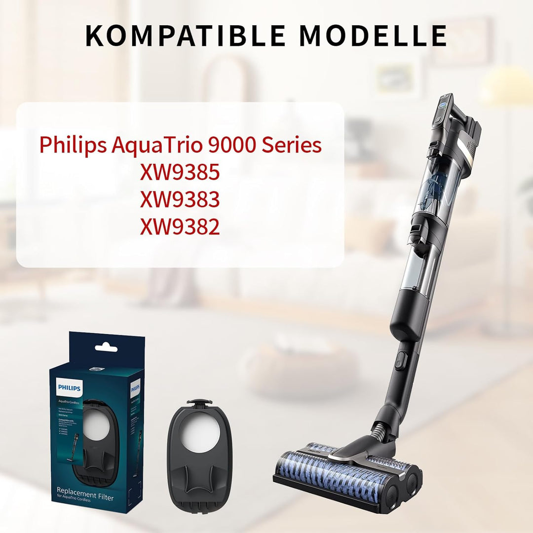 2 Stück Zubehör für PHILIPS AquaTrio 9000 Series XW9383 XW9385 XW9382, 2 Stück Filter Zubehör