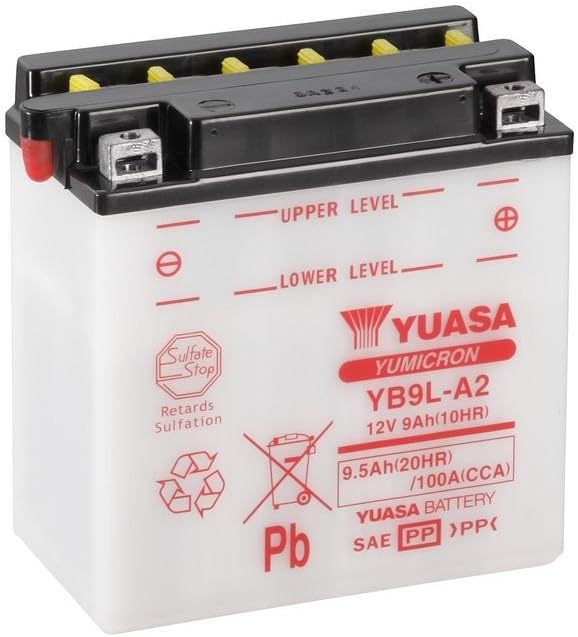 YUASA BATTERIE YB9L-A2 offen ohne Saeure