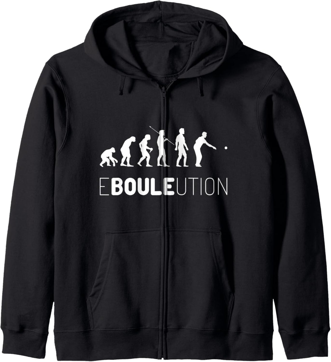 Boule Ebouleution Boccia Evolution Boulespieler Petanque Kapuzenjacke