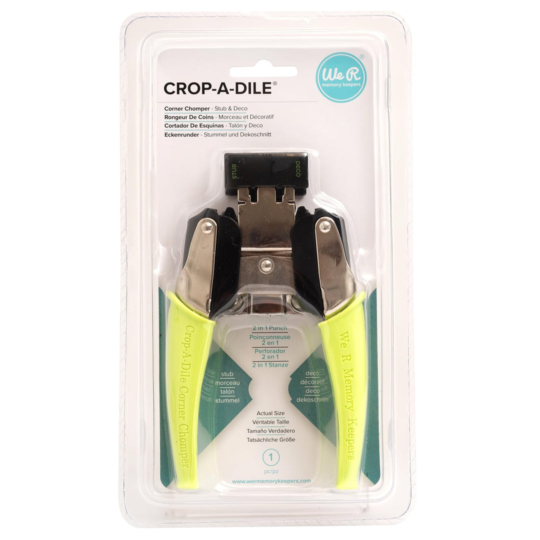 We R Memory Keepers CROP-A-DILE CHOMPER STUB/DECO, Stub & Deco