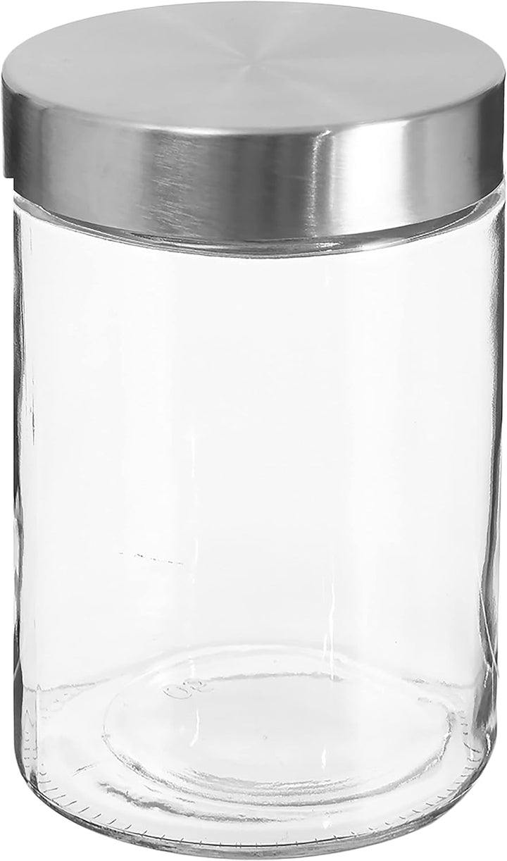 Set mit 6 Glasgefässen + Edelstahl 1,2 l.