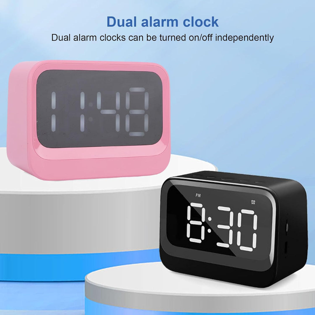 ASHATA Digitaler Wecker mit -Lautsprecher, LED Digital Clock -Lautsprecher mit Grossem LED -Display