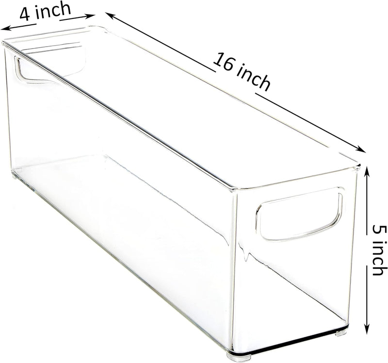Youngever 2er Set 40 x 10 x 12 cm Kühlschrankbehälter, Speisekammer Organizer, Aufbewahrungsbox Kühl