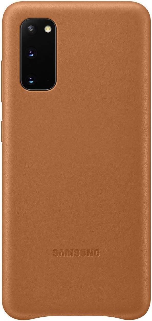 Samsung Leather Smartphone Cover EF-VG980 für Galaxy S20 | S20 5G Handy-Hülle, echtes Leder, Schutz