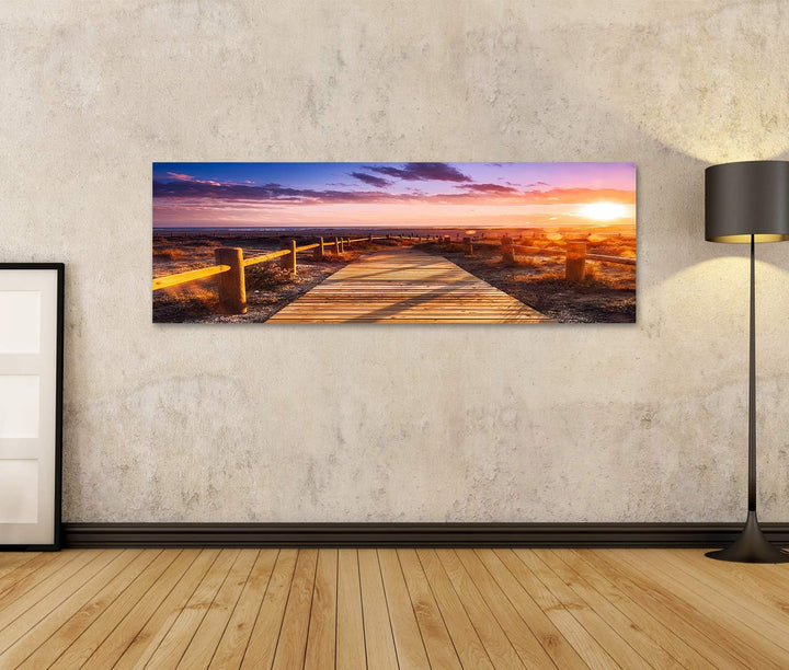 islandburner Bild auf Leinwand Sonnenuntergang Strand In Der Nähe Von Almeria Cabo De Gata Nijar Nat