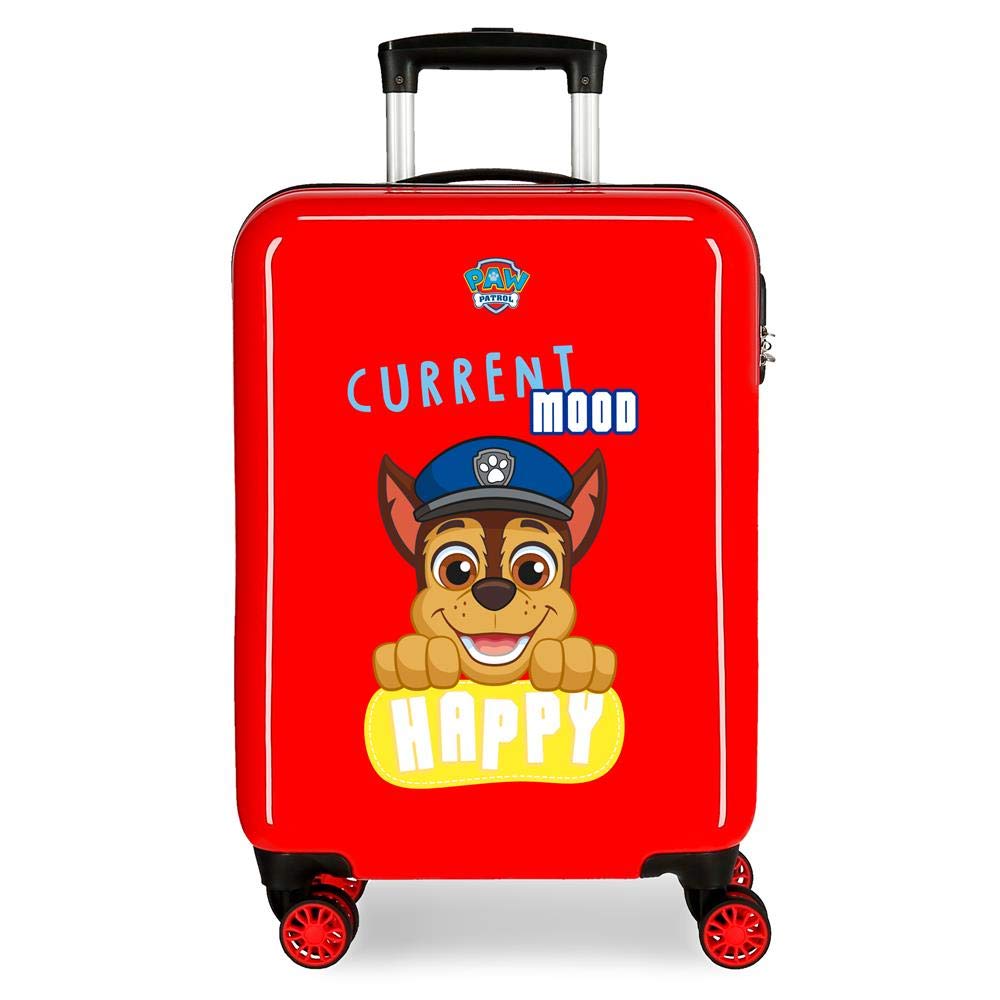 Paw Patrol Playful Kabinenkoffer Rot 38x55x20 cms Hartschalen ABS Kombinationsschloss 34L 2,6Kgs 4 D
