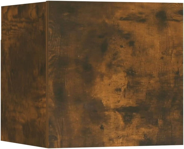 TV-Wandschrank Räuchereiche 30,5x30x30 cm Wand Befestigte Tv-Schrank Tv Schrank HäNgeschrank Wohnzim