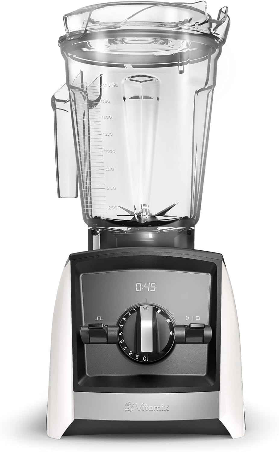 Vitamix A2500 Ascent Series Smart Blender, Profi-Qualität, 1,8 l, flacher Behälter, Weiss Weiss Mixe